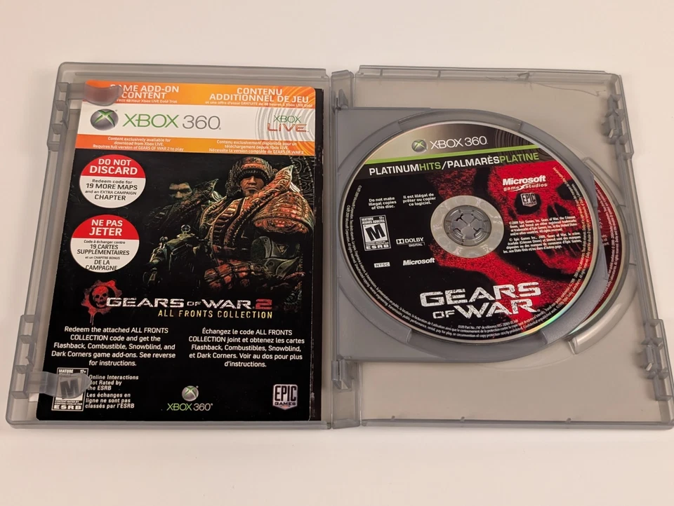 Gears of War Triple Pack (Microsoft Xbox 360)➡️CIB - Tested - Excellent 📀s! - Image 4 of 4