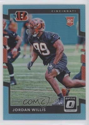 2017 Donruss Optic Rookies Aqua Prizm 47/299 Jordan Willis #133 Rookie RC fm0