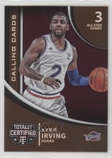 2016-17 Panini Totally Certified Calling Cards Kyrie Irving #3 0bp0