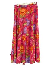 VNTG SWIRLY SKIRT Whimsy Fairy Cottagecore M 30 Waist/36 Long Flowy Boho