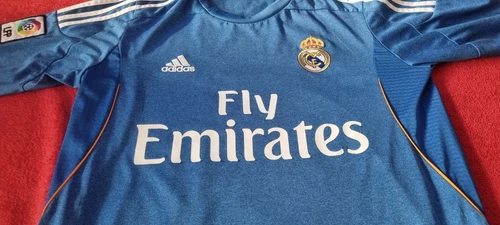 Camiseta visitante Cristiano Ronaldo Real Madrid 2013-14 M manga larga L/S Portugal rara - Imagen 3 de 18