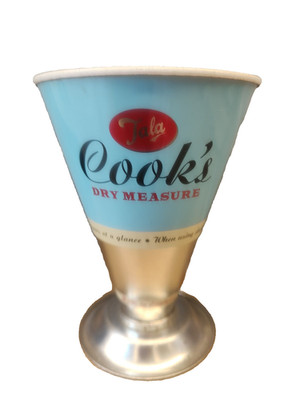 Tala Cook's Dry Measure Emaille Dose Messbecher Mehl Linsen Bohnen Reis Zucker