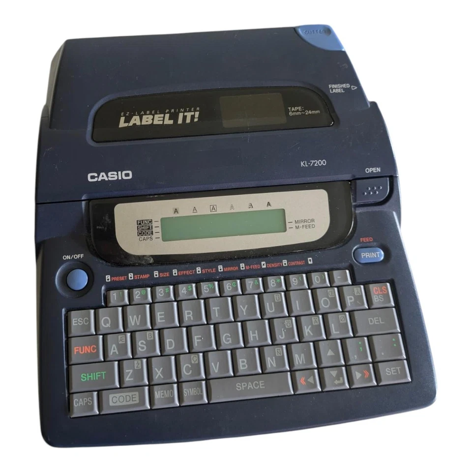 CASIO EZ-LABEL PRINTER KL-7200 Label It! Working - No Battery Cover - Image 2 of 4