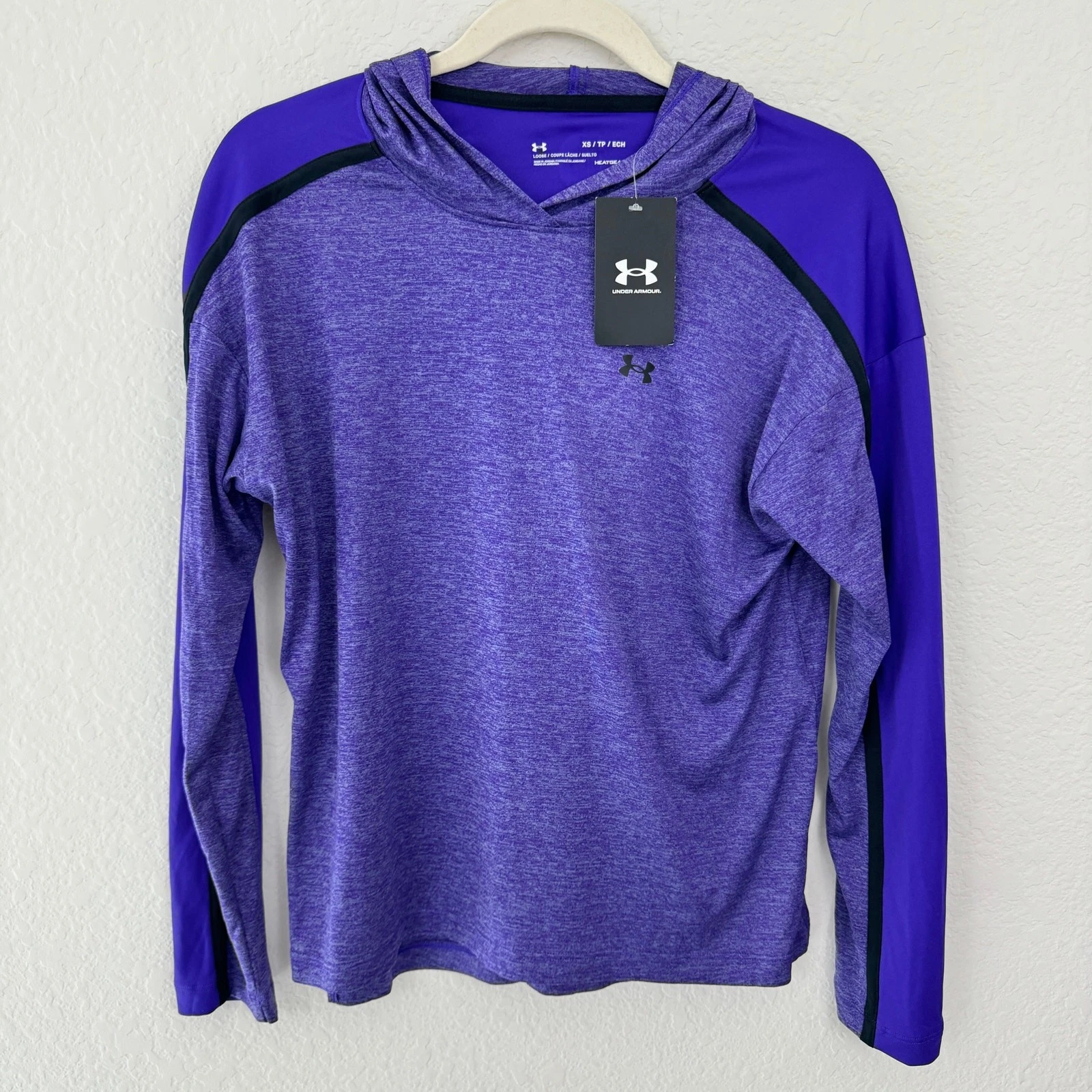 Under Armour Womens Tech Twist Hoodie Size XS Lightweight Active Purple
