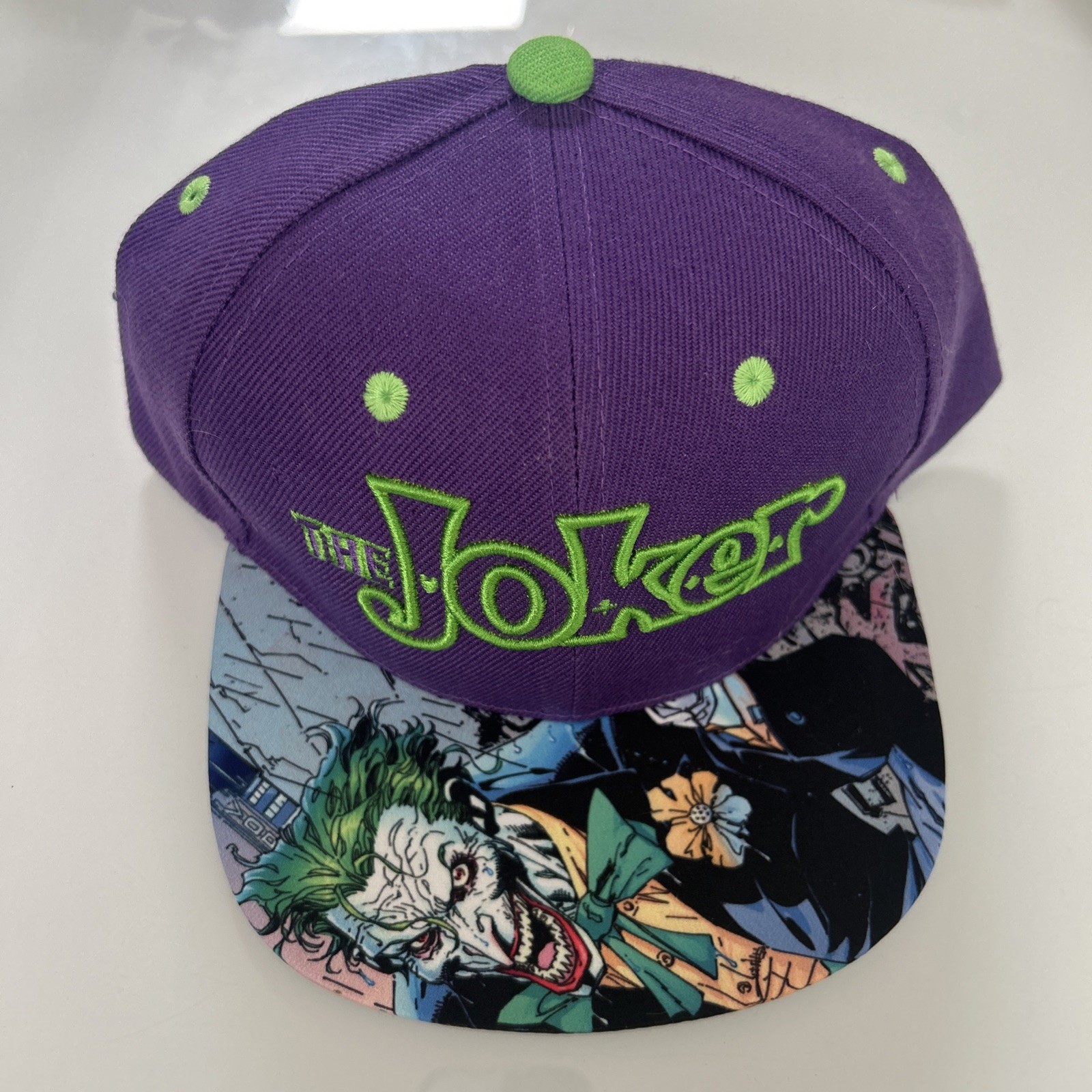 Joker Batman DC Comics Six Flags Adjustable Snapback Cap