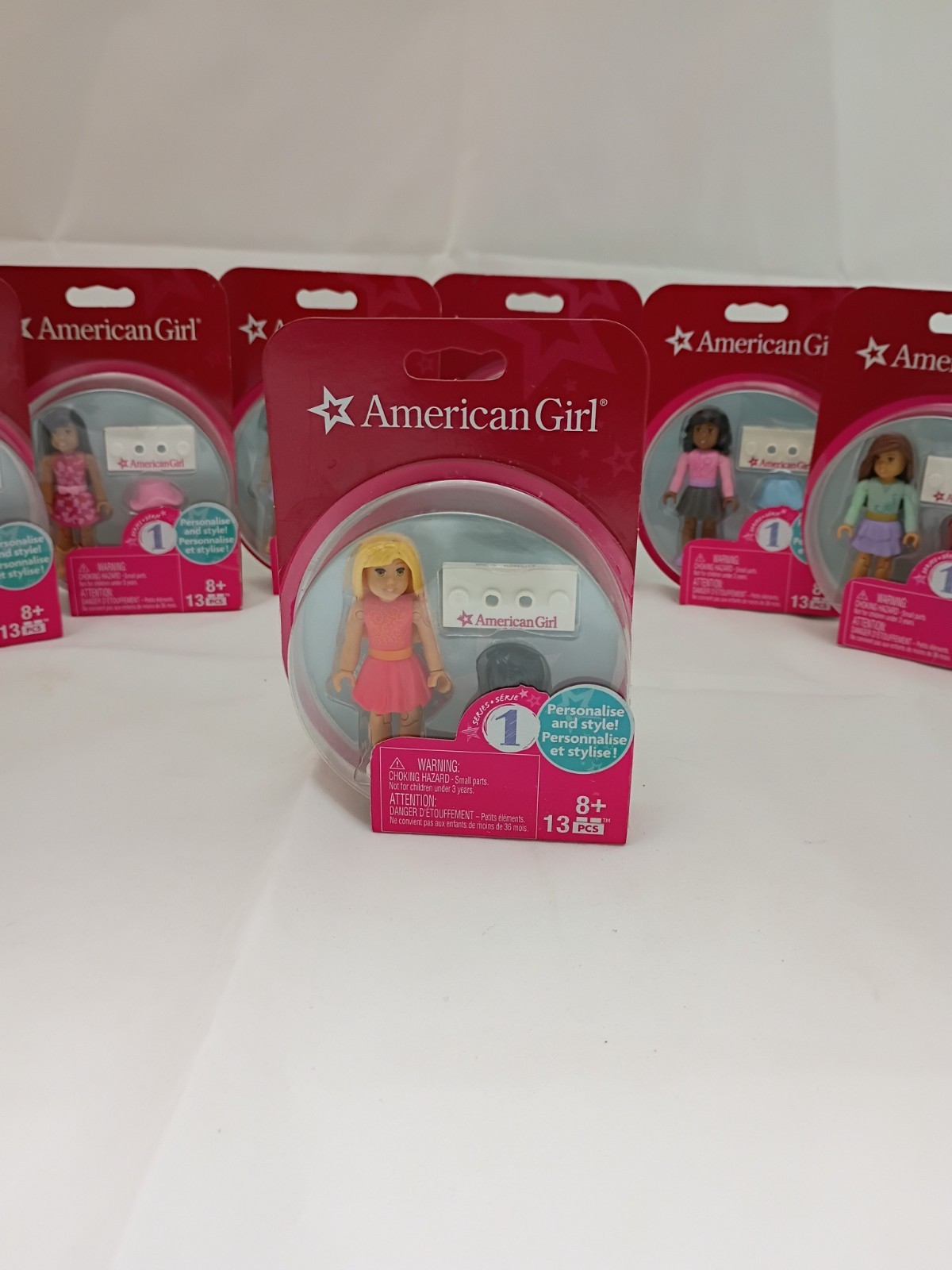 American Girl Mini Figures Mega Bloks Series 1 COMPLETE 2015 Awesome Set!