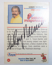 LEROY NEIMAN  Kayo # 001  AUTOGRAPHED CARD!!!   # 0415