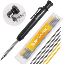 Mechanical Carpenter Pencil Set with Built-in Sharpener Marking Scribing Tool