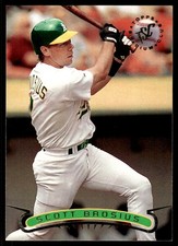 Scott Brosius 1996 Stadium Club #383 Athletics MLB READ FREE SHIP AutographDen