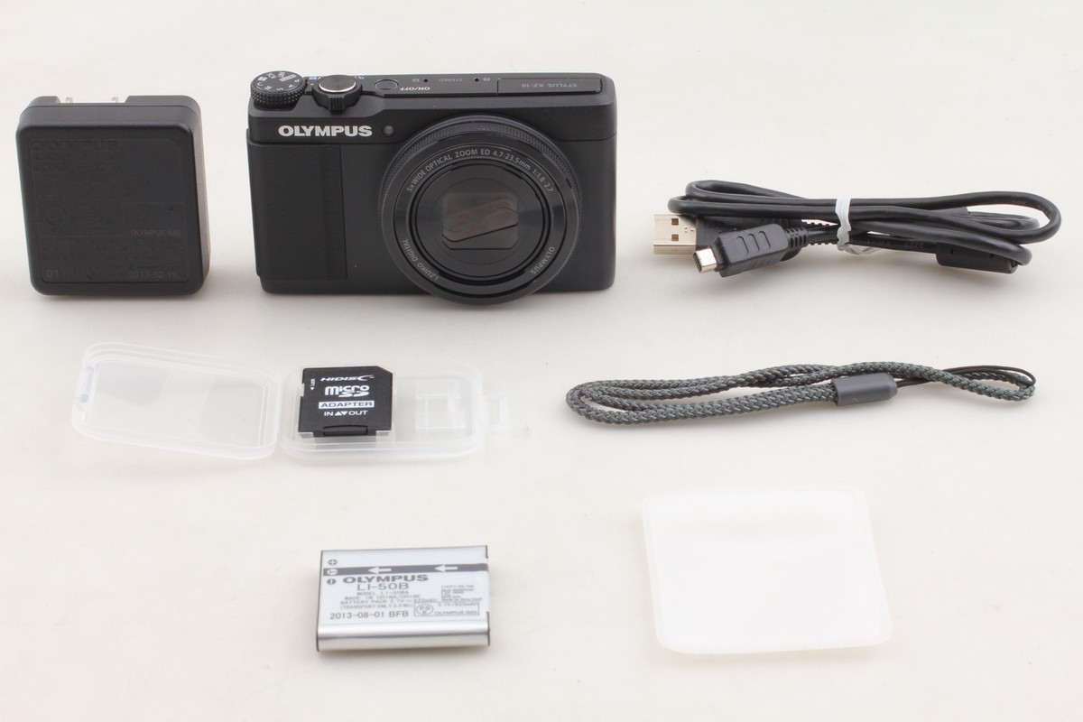 Olympus Stylus XZ-10 12.0MP Digital Camera - Black for sale online
