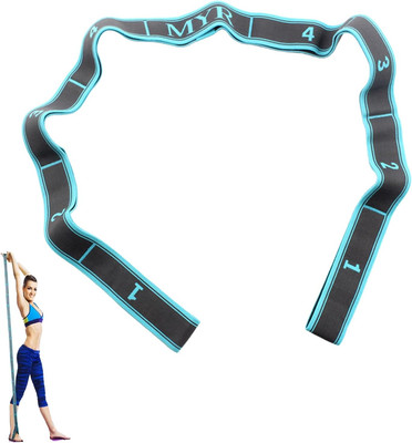 Yoga Stretching Gurt mit 9 Schlaufen, Flexibel für Dehnen und Fitness