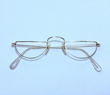 1980's rare Trident(Algha type) NH722 12kt Gold Filled Half Moon Spectacle Frame