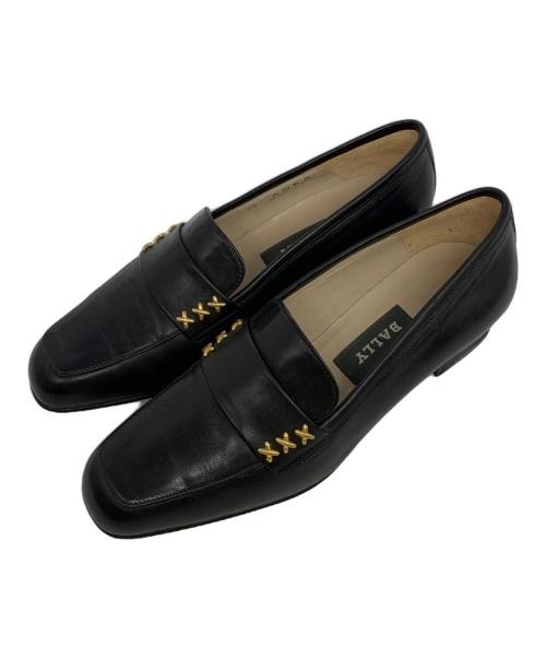 BALLY black leather loafers for men premium comfort & style