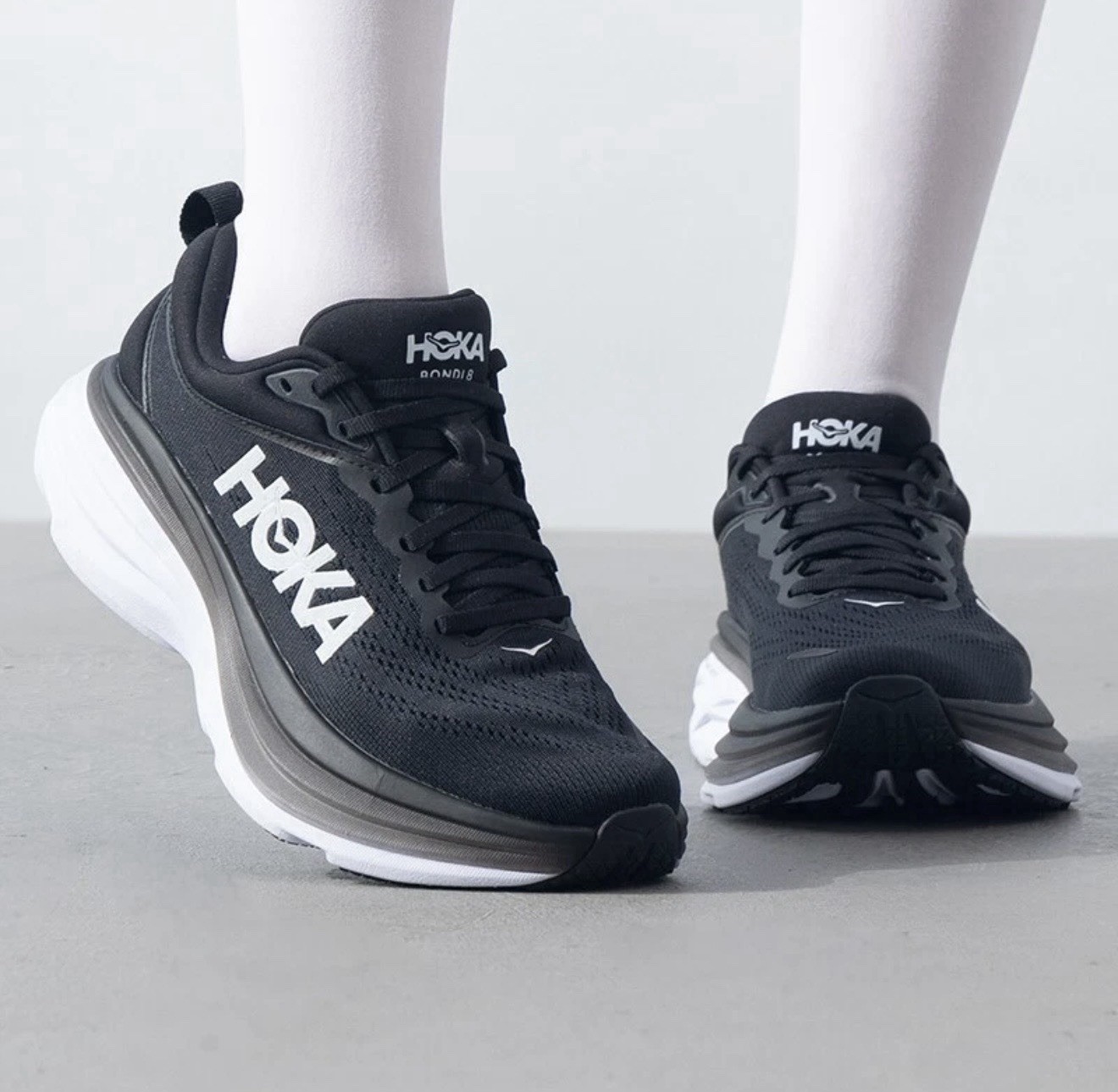 Hola Black One One Bondi Running Shoes Sneakers Athletic Size: 7B thumbnail 2