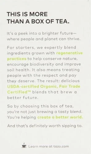 TAZO Organic Green Ginger Green Tea Bags,  Ct (Pack of 2), Total 32 bags - Image 3 of 3