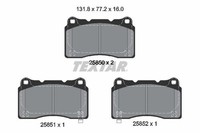 Textar Bremsbelagsatz, Scheibenbremse 2585001 FüR Honda
