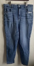 American Eagle Womens next level stretch hi-rise jeans Size 18 Medium Wash