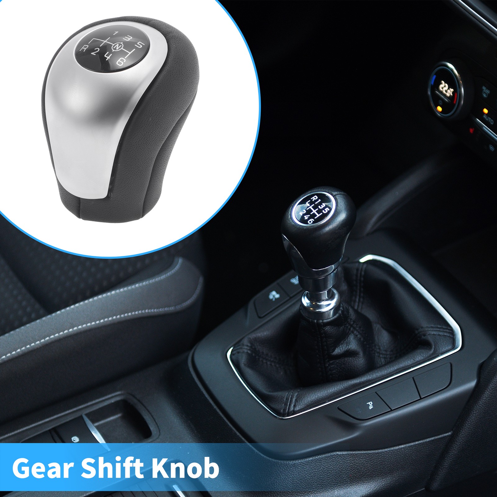 6 Speed Manual Gear Shifter Knob for Mercedes Benz Vito W447 2017-2021 Plastic