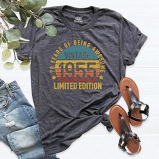 1955 Vintage Shirt, 70th Birthday Shirt, Seventy Birthday Shirt, Grandpa Gran...