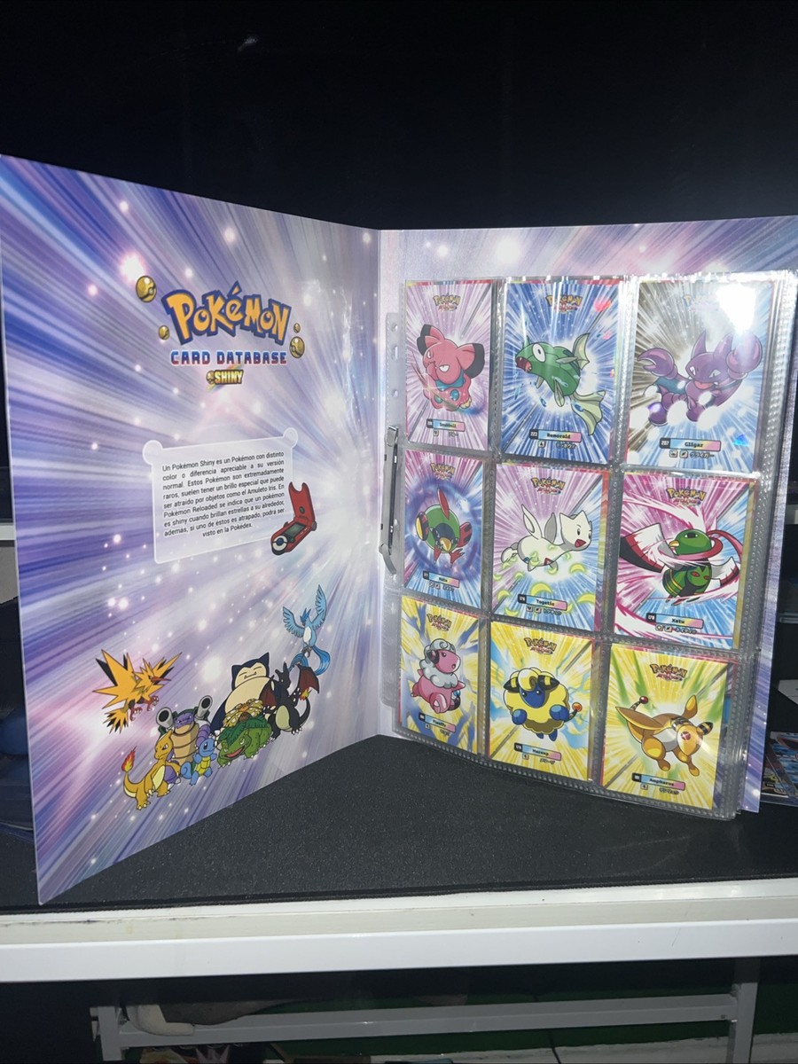 New! Pokémon Attack 2 Database Box - Complete binder and sleeved cards !  (READ)