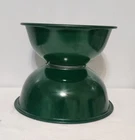 Vintage PYREX Emerald Green Clear Bottom Ring Nest #322 & #323