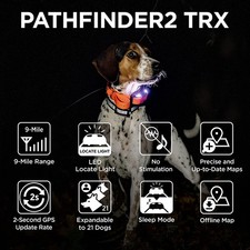 Dogtra Pathfinder2 TRX Additional Receiver Orange GPS Dog Tracking Collar