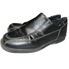 Boys Black Dress Shoes Size 2 Wonder Nation Formal Slip On Kids Loafer Oxford