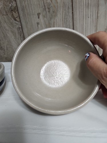 R.R.P. RRP ROSEVILLE POTTERY Lt Gray/Blue Stripes, SOUP CEREAL BOWLS, Set of 3 - Picture 19 of 22