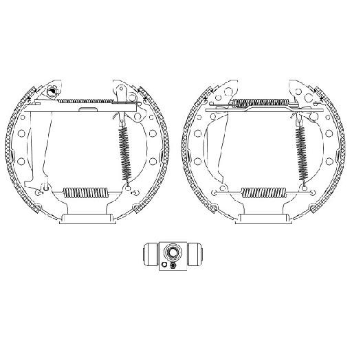 2X Bremsbackensatz Hinten FüR VW Polo 6N 6V 1.8 1.9 95 Bis 01 Textar AUB AUD-image