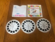 VTG VIEW-MASTER WALT DISNEY 3 REEL SET DONALD DUCK/CHIP N DALE/UNCLE SCROOGE USA