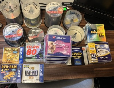 200+ CD & DVD & Blu-Ray Rohlinge Konvolut   Verbatim, Philips, DL, CD-R, DVD+R