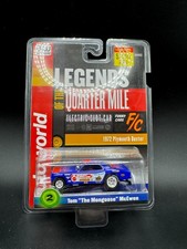 AUTO WORLD 4GEAR HO SLOT CAR - Tom THE MONGOOSE McEwen 1972 Duster Funny Q1