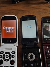 Lot of 3 Mobile Flip Consumer Cell Old School