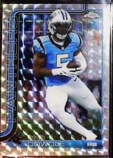 2025 Topps Chrome #43 Rico Dowdle Geometric Refractor