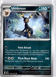 Umbreon 130/197 Obsidian Flames Uncommon