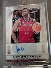 2024-25 Panini Prizm Deca Zion Williamson Silver Prizm Auto #PDS-ZIO