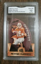 1998 Press Pass Kick-Off #K01 Peyton Manning (RC) PSA 10 Mint GMA