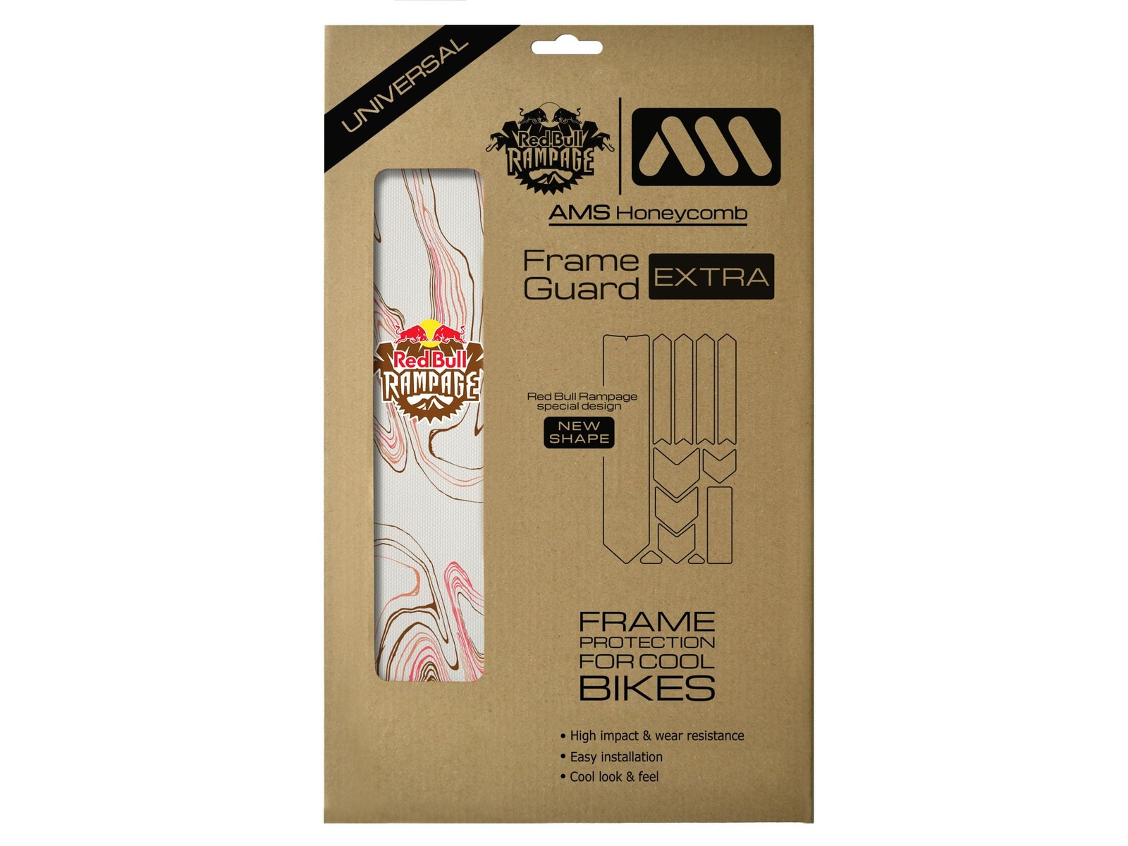 Ams Frame Guard Extra Redbull Ram Brown CYCLING AC NUOVO
