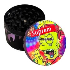 Big Simpson Grinder 63mm Zombie Design Metal 4 Layer Zinc Alloy Herb Crusher
