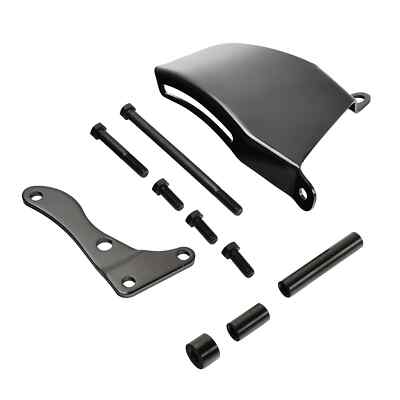 Piodelo SBC Alternator Bracket, Long Water Pump Lwp Aluminum Alternator Bracket Kit Polished Compatible With Chevy SBC 350 Engine