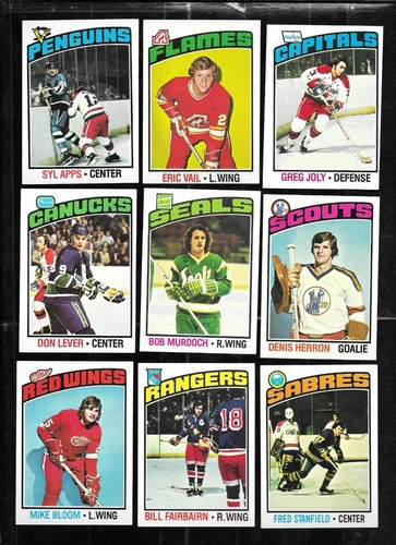 1976-77 TOPPS 76-77 NHL HOCKEY CARD 1-264 & GLOSSY INSERT 1-22 SEE LIST - Picture 90 of 461