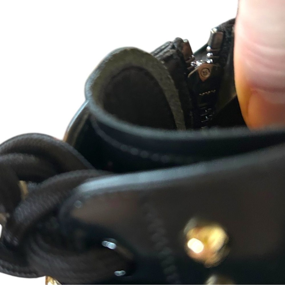 Dolce & Gabbana 9 Naxos combat boot studded jeweled lace‎ up zip crown embossed Dolce & Gabbana Black Crystal Embellished Combat Boots  main image 2