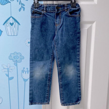 The Children's Place Straight Boys 5T Jeans with Snap Button  Adjustable Waist 