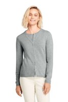 Lands End Cashmere Cardigan Grey Size L rrp £150 DH9 EE 01