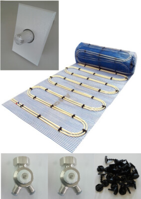 Jollytherm Aquaheat Warmwasser Fußboden- Fliesenheizung Dünnbett 2,5 - 20 m²