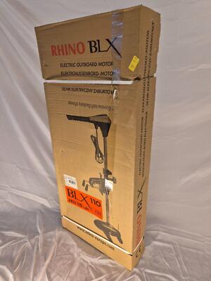 ZEBCO RHINO BLX 110 brushless ELEKTROBOOTSMOTOR ELEKTROAUSSENBORDER 24 VOLT TOP 