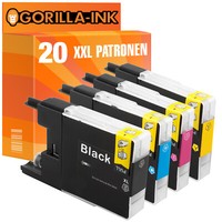 20 Patronen Xxl FüR Brother LC-1240 DCP-J 525 W DCP-J 725 Dw DCP-J 925 Dw