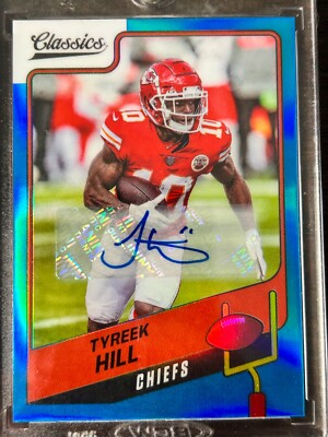 Tyreek Hill 2021 Classics Significant Signatures Blue SSP Auto!! 1/2! Chiefs