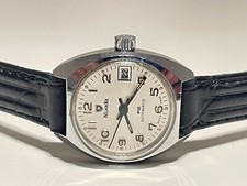 RELOJ AUTOMÁTICO VINTAGE RARO SUIZO CROMADO PEQUEÑO 24mm DAMAS "NIVADA" F2