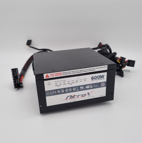 Netzteil NitroX IT-7600SG 600 Watt  POWER SUPPLY ATX SATA PC , Teilmodular